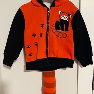 Red Panda Themed Hoodie with Tail